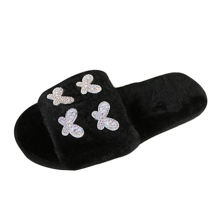 knqrhpse slippers for women Ladies Fashion Rhinestone Butterfly Decorative Open Toe Comfort Flat Cotton womens slippers house slippers for women
knqrhpse slippers for women Ladies Fashion Rhinestone Butterfly Decorative Open Toe Comfort Flat Cotton womens slippers house slippers for women