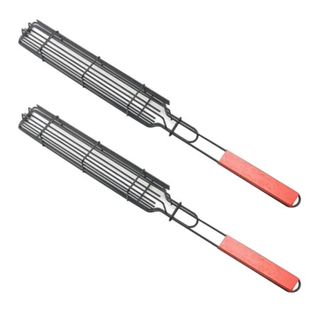 Hfyihgf Hot Dog Barbecue Cage Sausage Grill Tongs Barbecue Tongs Wooden Handle Barbecue
Hfyihgf Hot Dog Barbecue Cage Sausage Grill Tongs Barbecue Tongs Wooden Handle Barbecue