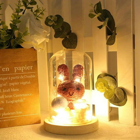 Seaweed Rabbit Night Light Valentine s Day Gift Lantern Glass Shade Lovely Rabbit Rose Light Gifts for Home Decor Holiday Party Wedding Anniversary
Seaweed Rabbit Night Light Valentine s Day Gift Lantern Glass Shade Lovely Rabbit Rose Light Gifts for Home Decor Holiday Party Wedding Anniversary