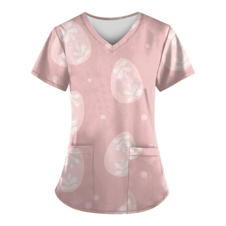 Fragarn Scrubs for Women Printed Short Sleeve V Neck Nursing Uniform Holiday Fun Patterned Tshirts Scrub Tops(Pink 5XL)
Fragarn Scrubs for Women Printed Short Sleeve V Neck Nursing Uniform Holiday Fun Patterned Tshirts Scrub Tops(Pink 5XL)