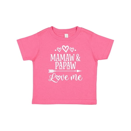 Inktastic Mamaw and Papaw Love Me Granddaughter Gift Baby Girl T-Shirt