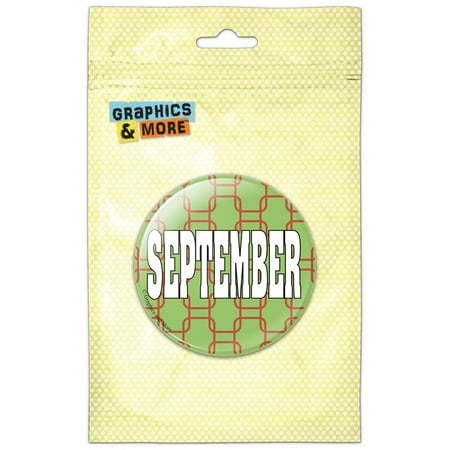 September Month of the Year Refrigerator Button Magnet
