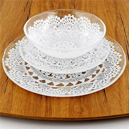 Red Pomegranate Collection 7056-0 Lille Dinnerware Set - 12 Piece