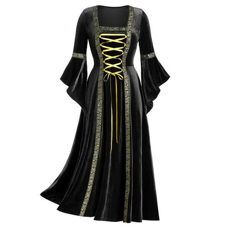 For Womens Trumpet Sleeve Irish Shirt Dress With Corset Traditional Dress Women M Gothic Retro Long Sleeve Corset Dress
For Womens Trumpet Sleeve Irish Shirt Dress With Corset Traditional Dress Women M Gothic Retro Long Sleeve Corset Dress