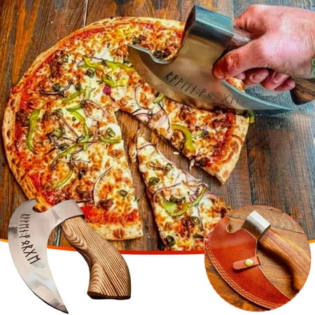 WMYBD Pizza Cutters Hand Made Pizza Cutting Axe Stainless Steel High-quality Durable Blade-high Wear Resistance And Durability
WMYBD Pizza Cutters Hand Made Pizza Cutting Axe Stainless Steel High-quality Durable Blade-high Wear Resistance And Durability