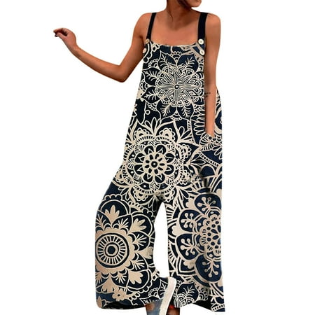 koaiezne Casual Pocket Women Romper Strap Printed Oversized Playsuit Button Long Jumpsuit Women s Jumpsuit Jumpsuit Maternity And Rompers for Women
koaiezne Casual Pocket Women Romper Strap Printed Oversized Playsuit Button Long Jumpsuit Women s Jumpsuit Jumpsuit Maternity And Rompers for Women