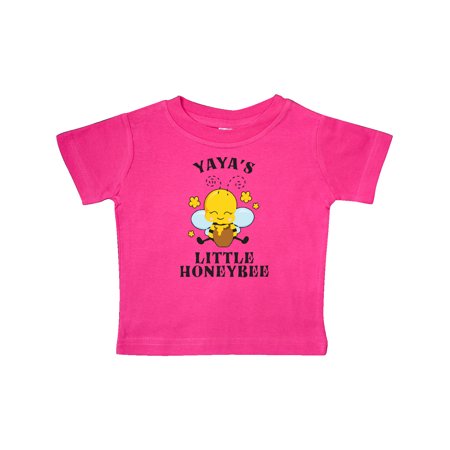 Inktastic Cute Bee Yaya s Little Honeybee with Stars Gift Baby Boy or Baby Girl T-Shirt