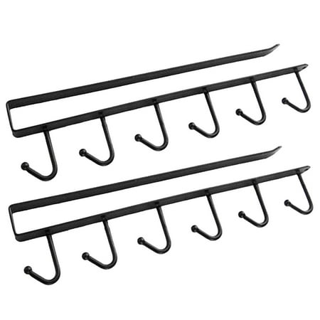 Qazqa 2PC Kitchen Storage Rack Cupboard 6 Hooks Under-Cabinet Hanger Rack New
Qazqa 2PC Kitchen Storage Rack Cupboard 6 Hooks Under-Cabinet Hanger Rack New