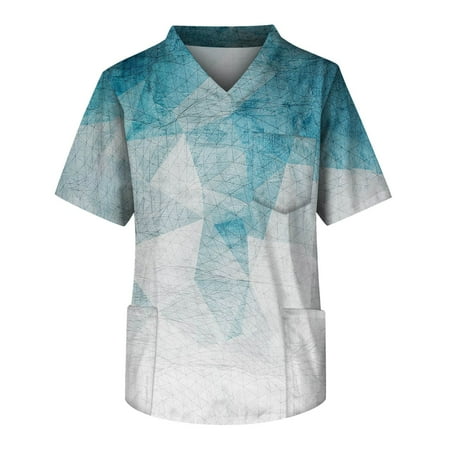 Alrise Medical Scrub Tops for Men Short Sleeve V Neck Tops with Pockets Light Blue Medium
Alrise Medical Scrub Tops for Men Short Sleeve V Neck Tops with Pockets Light Blue Medium