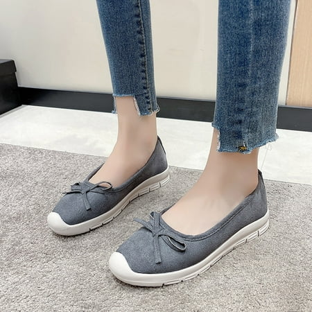 Cathalem Fashion Autumn Women Casual Shoes Low Heel Thick Sole Solid Color Round Toe Bow Knots Womens Casual Dress Shoes Low Heel Grey 7.5
Cathalem Fashion Autumn Women Casual Shoes Low Heel Thick Sole Solid Color Round Toe Bow Knots Womens Casual Dress Shoes Low Heel Grey 7.5