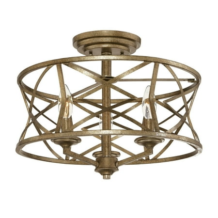 Millennium Lighting Lakewood 3 Light Semi-Flush Ceiling Mount in Vintage Gold
Millennium Lighting Lakewood 3 Light Semi-Flush Ceiling Mount in Vintage Gold