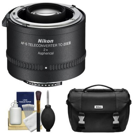 Nikon TC-20E III 2x AF-S Teleconverter with Case + Cleaning Kit for D3200, D3300, D5300, D5500, D7100, D7200, D610, D750, D810 DSLR Cameras