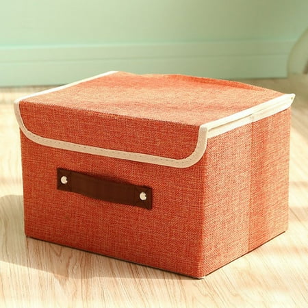 Glonme Organiser Rectangular Storage Box Foldable Stackable Containers Plain Collapsible Decorative Cube Underwear Bra Sock Orange S
Glonme Organiser Rectangular Storage Box Foldable Stackable Containers Plain Collapsible Decorative Cube Underwear Bra Sock Orange S