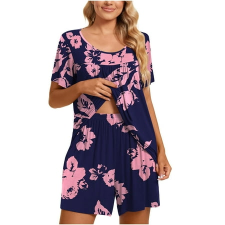Women’s Summer 2 Piece Outfits Casual Crew Neck Pleated Short Sleeve Tops High Waist Shorts Pajamas Sets Sleepwear Ladies Clothes
Women’s Summer 2 Piece Outfits Casual Crew Neck Pleated Short Sleeve Tops High Waist Shorts Pajamas Sets Sleepwear Ladies Clothes