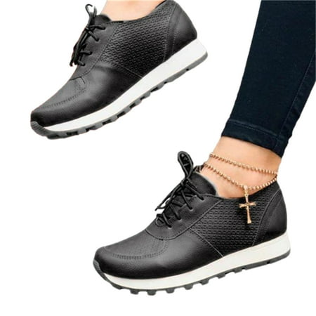 Casual PU Sneaker Fashion Lightweight Flat Sports Shoes Non-Slip Sole Running Shoes for Women New
Casual PU Sneaker Fashion Lightweight Flat Sports Shoes Non-Slip Sole Running Shoes for Women New