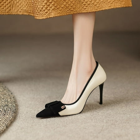 Pure inside and outside! Pointed-toe elegant French high heels women‘s stiletto heel new bow style single-layer shoes
Pure inside and outside! Pointed-toe elegant French high heels women‘s stiletto heel new bow style single-layer shoes