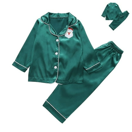 BULLPIANO Boys Girls Satin Silk Long Sleeve Pajamas Set Christmas Kids Button Down Pjs Sleepwear 2-10Y
BULLPIANO Boys Girls Satin Silk Long Sleeve Pajamas Set Christmas Kids Button Down Pjs Sleepwear 2-10Y
