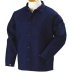 BLACK STALLION Flame Resistant Jacket, Navy, Cotton, 3XL, FN9-30C