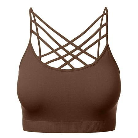 Women s Novelty Bras Seamless Triple Criss-Cross Front Bralette Sports Bra (No Pad)
Women s Novelty Bras Seamless Triple Criss-Cross Front Bralette Sports Bra (No Pad)