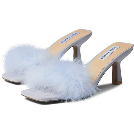 Steve Madden Womens Karoo Heeled Sandal 6 Blue