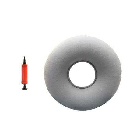 Donut Inflatable Pillow with Hemorrhoid Pillow Pump - Lumbar Support