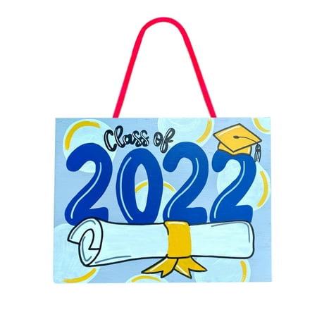 2022 New Graduation Season Square Graduation Wooden Pendant Ornament