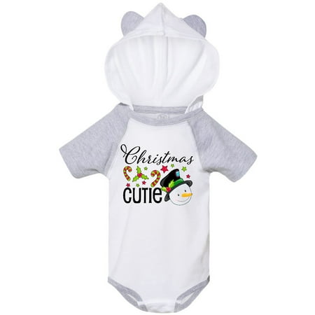 Inktastic Christmas Cutie snowman Gift Baby Boy or Baby Girl Bodysuit