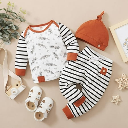 3PCS Clothes Newborn Baby Boys Long Sleeve Top +Long Pants Outfits Set Fit For 0-18M
3PCS Clothes Newborn Baby Boys Long Sleeve Top +Long Pants Outfits Set Fit For 0-18M
