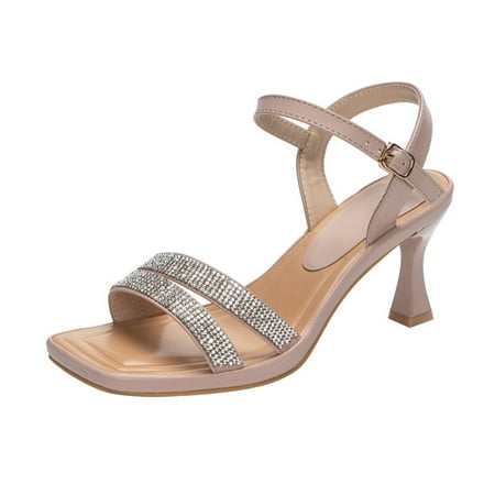 Aayomet Summer Sandals Sexy Word With Rhinestone High Heeled Fashion Shoes And Casual Sandals B 8.50
Aayomet Summer Sandals Sexy Word With Rhinestone High Heeled Fashion Shoes And Casual Sandals B 8.50