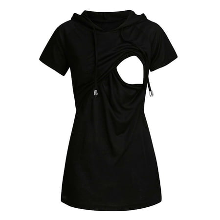 Awdenio Clearance Women s Tops Maternity Striped Short Sleeve Hooded Nursing T-Shirt
Awdenio Clearance Women s Tops Maternity Striped Short Sleeve Hooded Nursing T-Shirt