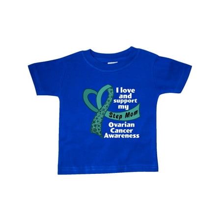 Inktastic I Love and Support My Step Mom Ovarian Cancer Teal Ribbon Gift Baby Boy or Baby Girl T-Shirt
Inktastic I Love and Support My Step Mom Ovarian Cancer Teal Ribbon Gift Baby Boy or Baby Girl T-Shirt