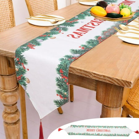 Holiday Deals! Uhuya Christmas Table Runner New Decorations Printed Tablecloth Dining Table TV Cabinet Rectangular Old Man Snowflake Deer Home Decoration B
Holiday Deals! Uhuya Christmas Table Runner New Decorations Printed Tablecloth Dining Table TV Cabinet Rectangular Old Man Snowflake Deer Home Decoration B