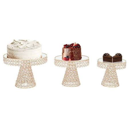 3pcs Set Gold Crystal Plated Cheese Dessert Cupcake Cake Stand for Wedding Party W/ Mirror
3pcs Set Gold Crystal Plated Cheese Dessert Cupcake Cake Stand for Wedding Party W/ Mirror
