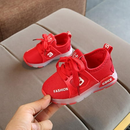 Glow LED Baby Girl Shoes Sports Casual Cotton First Walkers Shoes