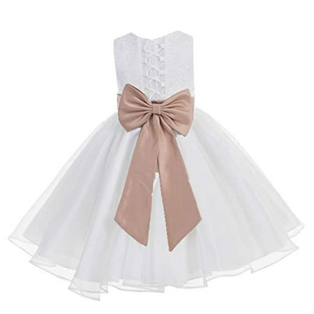 

Ekidsbridal White Lace Organza Flower Girl Dress Toddler Girl Dresses Christening Dresses Evening Gown Girl Lace Dresses Princess Dresses Pageant Gown Communion Dress Baptism Dress Ballroom Gown 186T