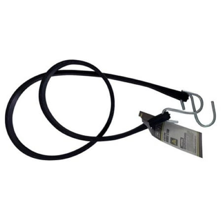 Max MM57 45 Black EPDM Rubber Tarp Bungee Cord Strap - Quantity of 5