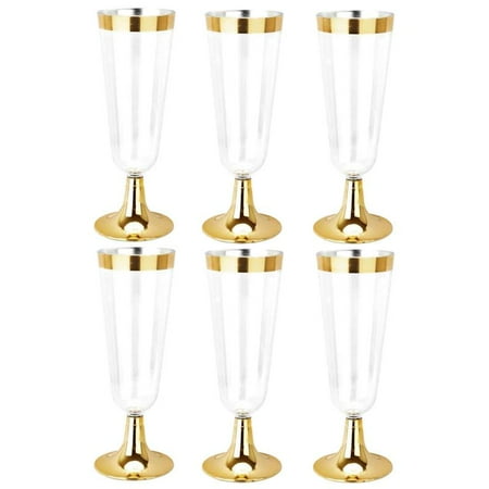 6 Pieces Disposable Champagne Glass Classic Glitter for Celebration Cocktail
6 Pieces Disposable Champagne Glass Classic Glitter for Celebration Cocktail