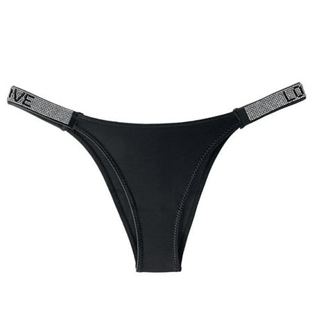 G-string Panties Rhinestone Letter Panties Fitness Sports Hip Lifting Satin Briefs Seamless Lingerie Black M
G-string Panties Rhinestone Letter Panties Fitness Sports Hip Lifting Satin Briefs Seamless Lingerie Black M