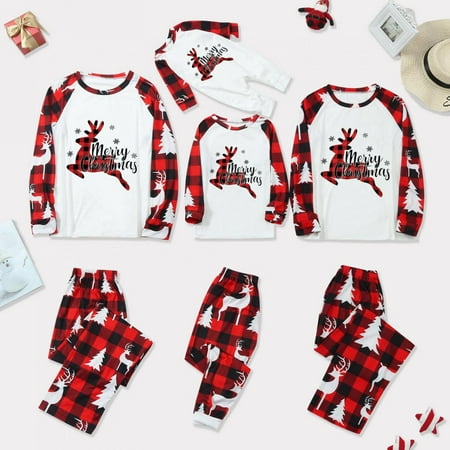 Tuscom Christmas Family Pajamas Matching Sets Classic Plaid Xmas Deer Sleepwear for Family Mens Womens Childs Christmas Parent-Child Outfit 2-Piece Christmas Pajamas (Top + Pants)
Tuscom Christmas Family Pajamas Matching Sets Classic Plaid Xmas Deer Sleepwear for Family Mens Womens Childs Christmas Parent-Child Outfit 2-Piece Christmas Pajamas (Top + Pants)