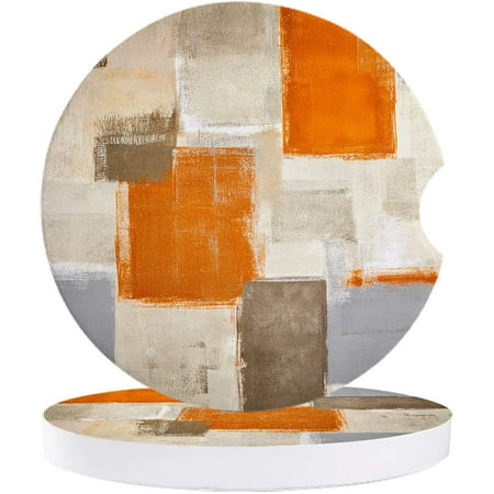 FMSHPON Geometric Abstract Oil Painting Style Orange Set of 6 Car Coaster for Drinks Absorbent Ceramic Stone Coasters Cup Mat with Cork Base for Home Kitchen Room Coffee Table Bar Decor
FMSHPON Geometric Abstract Oil Painting Style Orange Set of 6 Car Coaster for Drinks Absorbent Ceramic Stone Coasters Cup Mat with Cork Base for Home Kitchen Room Coffee Table Bar Decor