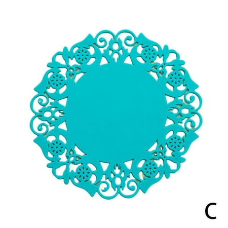 Lace Flower Shaped Silicone Pads Teacup Pads Insulation Pads H9K6