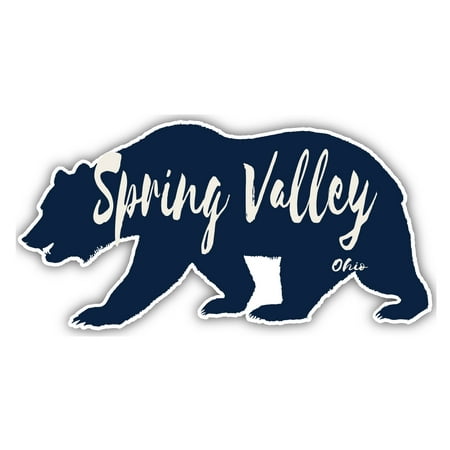 Spring Valley Ohio Souvenir 3x1.5-Inch Fridge Magnet Bear Design