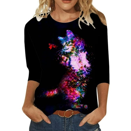koaiezne Women Fall Top Casual Dressy Three Quarter Sleeves Round Neck T Shirts Floral Shirts Cute T Shirts Fashion Shirts T Shirts Top Womens Work Blouse Scrub
koaiezne Women Fall Top Casual Dressy Three Quarter Sleeves Round Neck T Shirts Floral Shirts Cute T Shirts Fashion Shirts T Shirts Top Womens Work Blouse Scrub