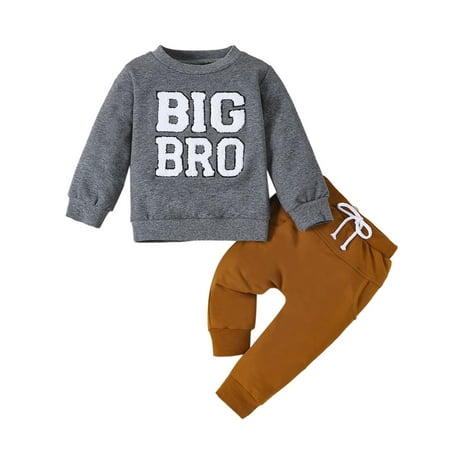 KDFJPTH Toddler Outfits Boys Winter Long Sleeve Letter Embroidery Tops Pants 2Pcs Fall Clothes Set
KDFJPTH Toddler Outfits Boys Winter Long Sleeve Letter Embroidery Tops Pants 2Pcs Fall Clothes Set