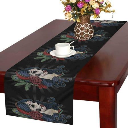 MKHERT Halloween Dead Girl with Flower Table Runner Home Decor for Wedding Banquet Decoration 16x72 Inch
MKHERT Halloween Dead Girl with Flower Table Runner Home Decor for Wedding Banquet Decoration 16x72 Inch