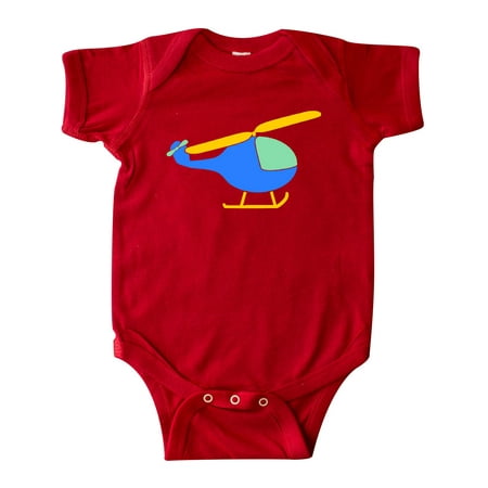 Inktastic Cute Blue Helicopter Gift Baby Boy or Baby Girl Bodysuit