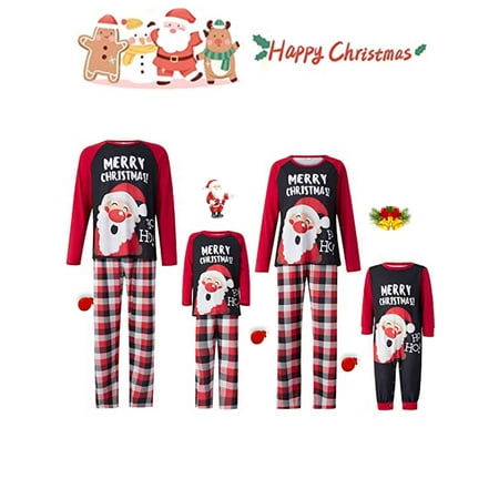 Cathery Family Christmas Pajamas Matching Sets Santa Claus Top and Plaid Pants Holiday Xmas Sleepwear Set for Family Adults Kids
Cathery Family Christmas Pajamas Matching Sets Santa Claus Top and Plaid Pants Holiday Xmas Sleepwear Set for Family Adults Kids