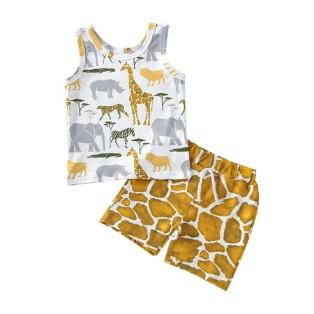 Infant Newborn Baby Boys 2Pcs Clothes Set Sleeveless Vest Tops Leopard Short Summer Outfits Animal Print Clothing
Infant Newborn Baby Boys 2Pcs Clothes Set Sleeveless Vest Tops Leopard Short Summer Outfits Animal Print Clothing