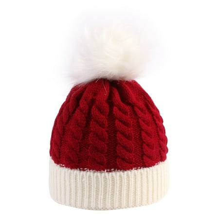 Seyurigaoka Seyurigaoka Baby Christmas Beanie Cap Classic Color Block Winter Warm Cable Knit Hat with Fur Pom for Boys and Girls
Seyurigaoka Seyurigaoka Baby Christmas Beanie Cap Classic Color Block Winter Warm Cable Knit Hat with Fur Pom for Boys and Girls