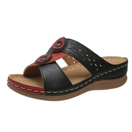 ZBCHLS Sandals for Womens Wedge Sandals Leather Dressy Sandal Rubber Sole Casual Slip on Summer Shoes Slip on Platform Sandals
ZBCHLS Sandals for Womens Wedge Sandals Leather Dressy Sandal Rubber Sole Casual Slip on Summer Shoes Slip on Platform Sandals